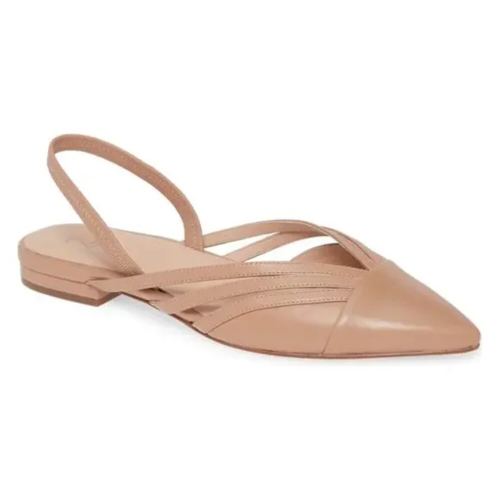 27 Edit Naturalizer Haylee Strappy Slingback pointed toe in Taupe leather